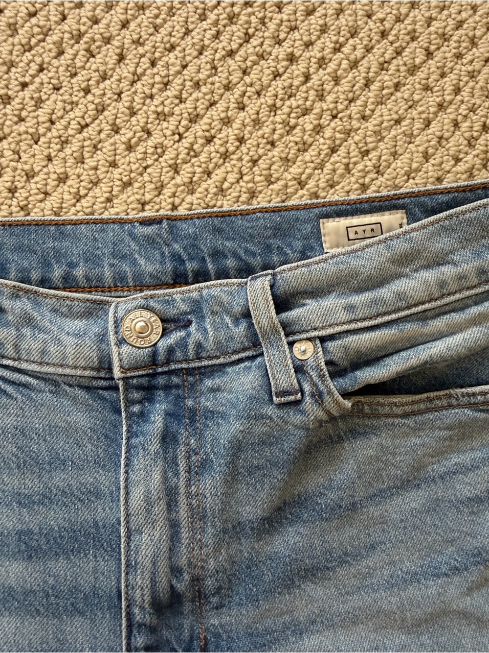 AYR The Roadie Light Blue High-Rise Straight Jeans - Picture 9 of 9